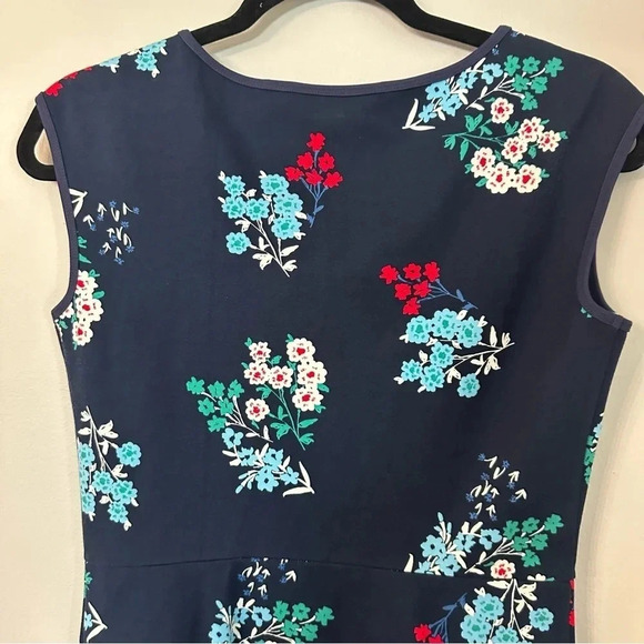 Draper James Women’s Sleeveless Dark Blue Navy Floral Slip-On Dress Size XS GUC - Picture 8 of 9